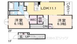 バンブーニンB間取り図面