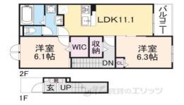 バンブーニンB間取り図面