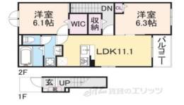 バンブーニンB間取り図面