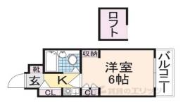 シティパレス佐保川Ｐ１間取り図面