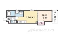 クリエオーレ郡津１間取り図面