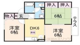 メゾン・ド・サンスマイル　B棟間取り図面