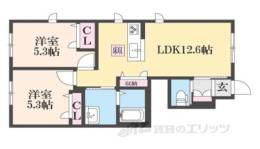 シャーメゾン　エスパディー間取り図面