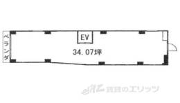 下京区恵美須之町店舗間取り図面