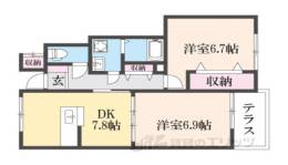 クラールＡ間取り図面