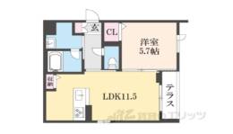 シャーメゾン南田辺間取り図面