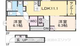 アイルー１間取り図面