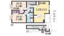 バスケ　ド　フルール　Ａ間取り図面