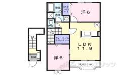 クラールＢ　間取り図面