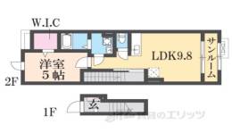 サンリット梶原２間取り図面