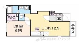 プラシード野中B間取り図面