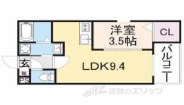 ジーメゾン山科エミール間取り図面