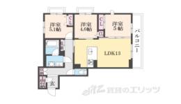 シャーメゾングラン西京極間取り図面