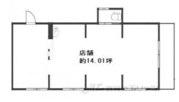 紫野中柏野町4-3店舗事務所間取り図面