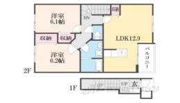 ゴールドパディーⅥ間取り図面
