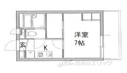 レオパレス大園１間取り図面