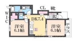 メゾン・城ノ下Ａ間取り図面