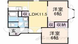 ヴィラ・サニー・フラット　Ａ間取り図面