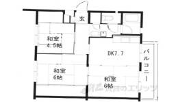中登美第３団地Ｄ１４号棟間取り図面