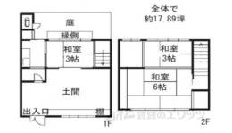 左京区田中門前町93店舗間取り図面