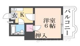 ロータリーマンション香里北之町間取り図面