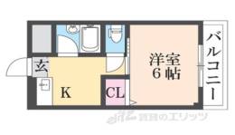 ロータリーマンション香里北之町間取り図面