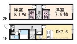 レオパレスＴａｋｕｙａ２間取り図面