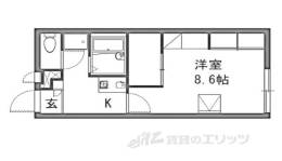 レオパレスＫ＆Ｍ２間取り図面