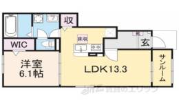 フォルトゥーナ西岡屋２間取り図面