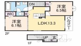 フォルトゥーナ西岡屋２間取り図面