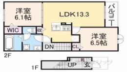 フォルトゥーナ西岡屋２間取り図面