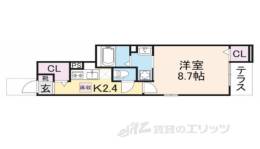 ミ・リブロ彦根駅北壱番館間取り図面