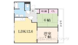 ヴィラ１間取り図面