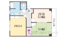 ヴィラ１間取り図面