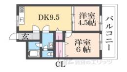 ウィンド・ヒル香里１間取り図面