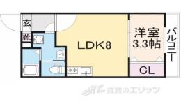 ジーメゾン寝屋川秦町アリビオ間取り図面