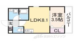 ジーメゾン寝屋川秦町ルシェール間取り図面