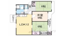 関屋あしびハイツ９棟間取り図面