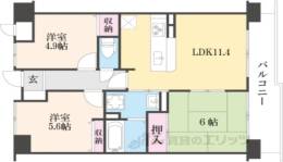 シティホームズ生駒台間取り図面
