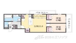 グランディールＡ＆Ｎ２間取り図面