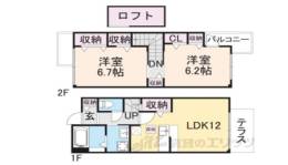 サニーセレノＤ間取り図面