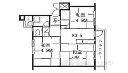 香里ヶ丘西団地Ｄ２号棟間取り図面