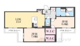 六条荘間取り図面