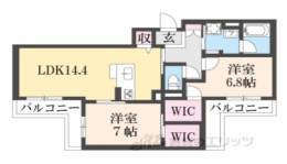 六条荘間取り図面