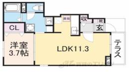 カーサコルティーレ　１間取り図面