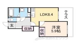 クリスタルビュー２間取り図面