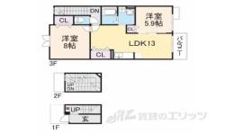 レジデンス・ブルーローズ間取り図面