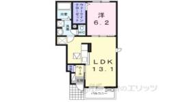 ルルオブ河内森プログレッソ１間取り図面