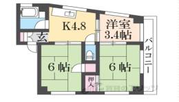 アドバンス香里間取り図面