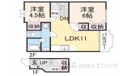 プレーヌ古城２間取り図面